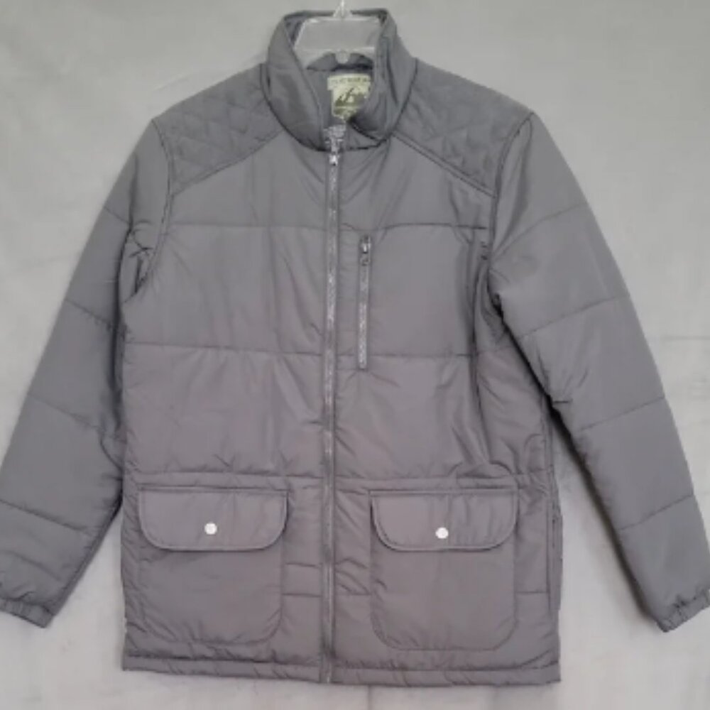 Men's Gray Quilted Jacket